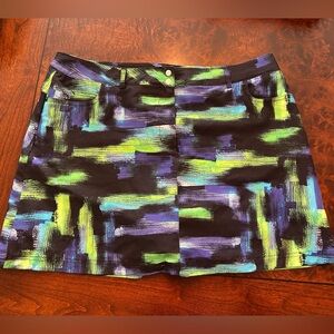 Slazenger golf skirt skort women’s 14 purple black blue athletic neon casual